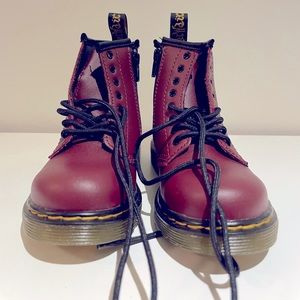 Dr Martens TODDLER 1460 SOFTY T LEATHER LACE UP BOOTS - NWT